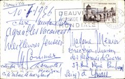Deauville - das Bassin der Yachten - CPA