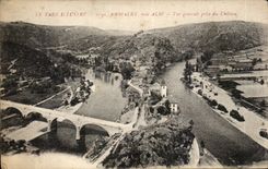 Ambialet - nahes Albi - gesehen vom Schloss - CPA