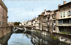 Castres - Old Houses at the edge of Agout - CPA