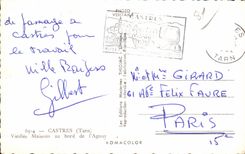 Castres - Old Houses at the edge of Agout - CPA