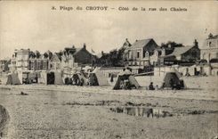 Beach of Crotoy - Dimension of the street of Chlaets - CPA