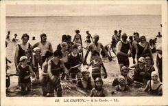 Crotoy - With the Cord - the Beach - to bathe - CPA