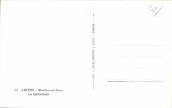 Amiens - Market on Water - the Cathedral - CPA