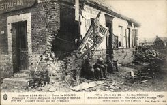 The Village of Herbecourt - In the Sum - War 1914 1915 1916 - CPA