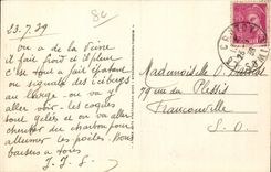 Crotoy - the Beach has high tide - CPA