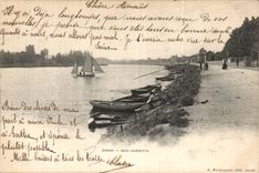 CPA Juvisy on Barley the Seine Gambetta Quay