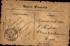 CPA Vincennes the strong castle in 1659