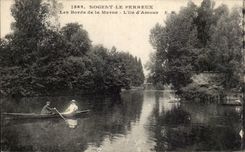 CPA Nogent perreux edges of the Marne the island of love