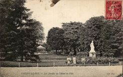 CPA Choisy the King gardens of the town hall