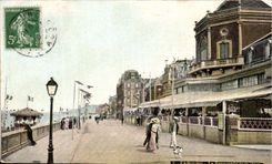 CPA Cabourg der Weg des Strandes