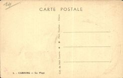 CPA Cabourg der Strand