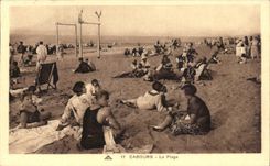 CPA Cabourg der Strand