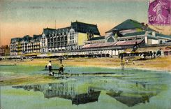 CPA Cabourg das Kasino und das grosse Hotel