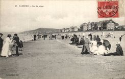 Cabourg CPA auf dem Strand