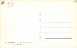 Cabourg CPA ist Garten des Kasinos und der Landhauser