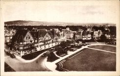 Cabourg CPA Panorama und Garten