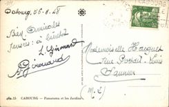 Cabourg CPA Panorama und Garten