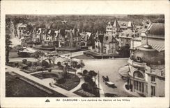 Cabourg CPA Garten des Kasinos und der Landhauser