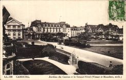 Cabourg CPA Garten des Kasinos und des grossen Hotels Viraut und Mauclerc