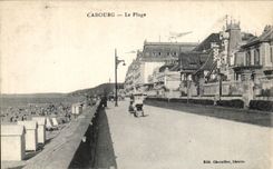 Cabourg CPA der Strand