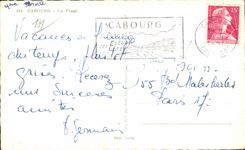 Cabourg CPA der Strand