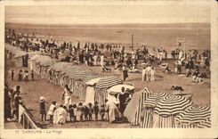 Cabourg CPA der Strand