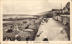 Cabourg CPA der Strand