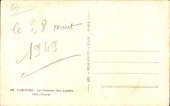 Cabourg CPA die Terrasse des angalsi in Richtung zum Westen