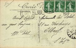 Cabourg CPA Panorama und Garten