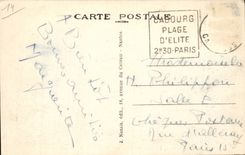 Cabourg CPA das grosse Hotel und das Kasino hat hohe See