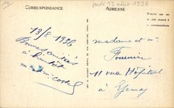 Cabourg CPA das Strand Esels-Esel-Maultier