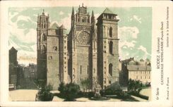 CPA Rodez Notre Dame Cathedral