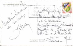 CPSM Chatillon on the Seine Bridge of the perthuis and Eglise Sdt Vortes