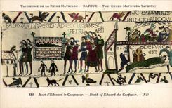 CPA Bayeux Tapestry of Dead the Mathilde queen of Edouard the confessor