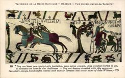 CPA Bayeux Tapisserie of the Guy Queen not being returned has this invitation