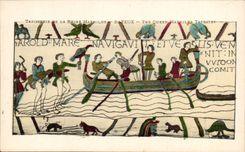 CPA Bayeux Tapestry of the Queen