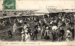 CPA Trouville the beach and boards