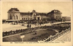CPA Trouville the casino and new gardens