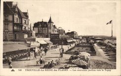 CPA Trouville Queen of the beaches new gardens towards Topsy