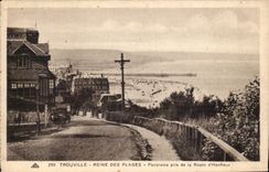 CPA Trouville Queen of the beaches Panorama taken of the road of Honfleur