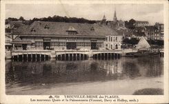 CPA Trouville new quays and the fish shop