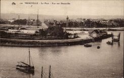 CPA Trouville the port Seen of Deauville