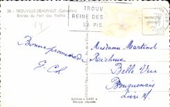 CPSM Trouville Entering of the port of the yachts