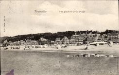 CPA Trouville View of the beach