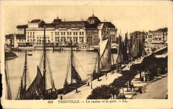 CPA Trouville the casino and the port