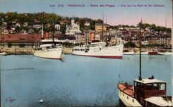 CPA Trouville Queen of the beaches Seen on the port and the slopes