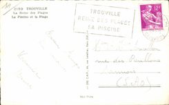 CPSM Trouville the queen of the beaches the swimming pool and the beach