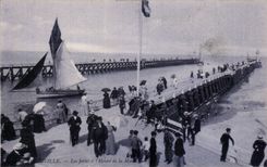 CPA Trouville piers per hour of the tide