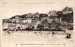 CPA Trouville villas and the beach