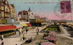 CPA Trouville new gardens towards Topsy